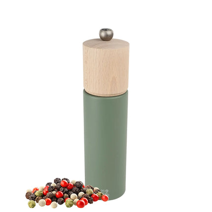 (6 pieces) PEUGEOT | BOREAL - Pepper Mill - Olive Green - Height: 210mm
