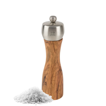 (6 pieces) PEUGEOT | FIDJI - Salt Mill - Olive Wood - Height: 200mm