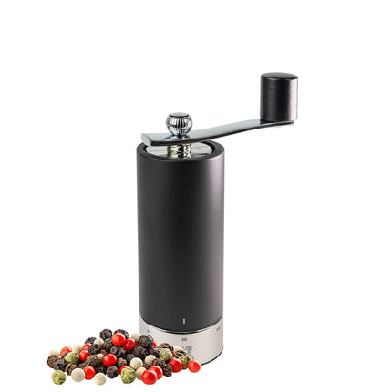 (6 pieces) PEUGEOT | ISEN - Pepper Mill - u'Select - Matte Black - Height: 180mm