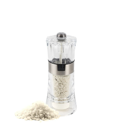 (6 pieces) PEUGEOT | OSLO - Moist Salt Mill - Acrylic/Stainless Steel - Height: 140mm