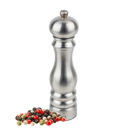 (6 pieces) PEUGEOT | PARIS CHEF - Pepper Mill - u'Select - Stainless Steel - Height: 220mm