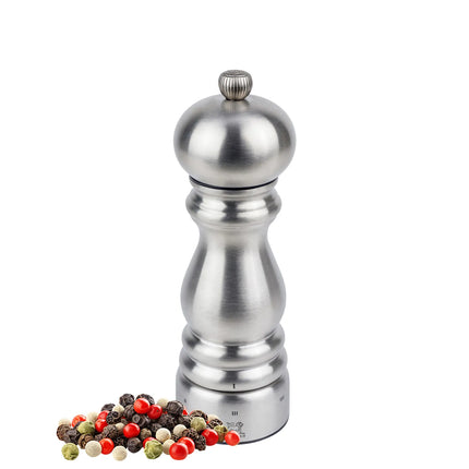 (6 pieces) PEUGEOT | PARIS CHEF - Pepper Mill - u'Select - Stainless Steel - Height: 180mm