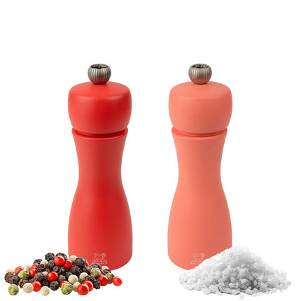 (6 pieces) PEUGEOT | TAHITI FIRE - Salt & Pepper Mill - Height: 150mm