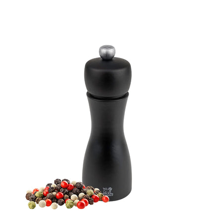 (6 pieces) PEUGEOT | TAHITI - Pepper Mill - Matte Black - Height: 150mm