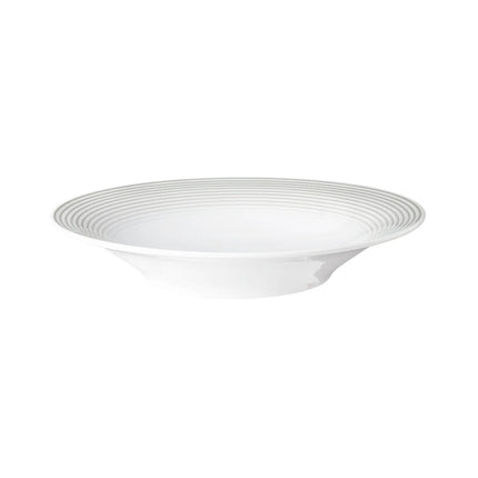 (6 pieces) SELTMANN WEIDEN | Blues Deep Soup Plate – Ø 230 mm - Pearl Grey - Porcelain