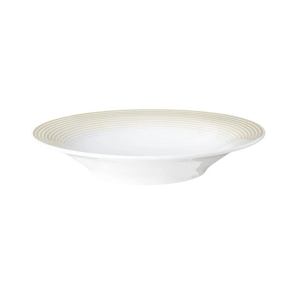 (6 pieces) SELTMANN WEIDEN | Blues Deep Soup Plate – Ø 230 mm - Sand Beige - Porcelain