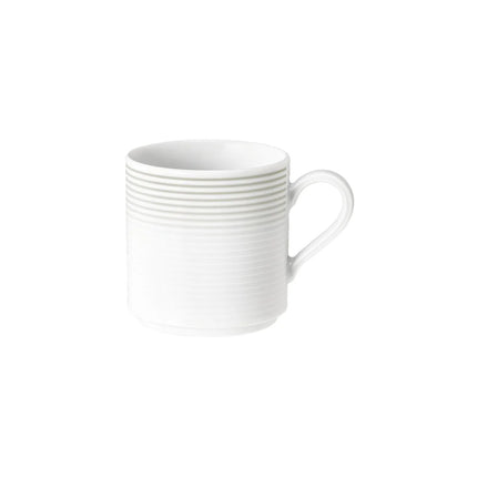 (6 pieces) SELTMANN WEIDEN | Blues Porcelain Coffee Mug with Handle – 280 ml - Pearl Grey
