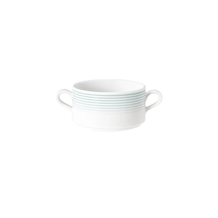 (6 pieces) SELTMANN WEIDEN | Blues Porcelain Soup Cup – Arctic Blue - 300 ml