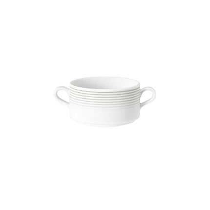 (6 pieces) SELTMANN WEIDEN | Blues Porcelain Soup Cup – Pearl Grey - 300 ml