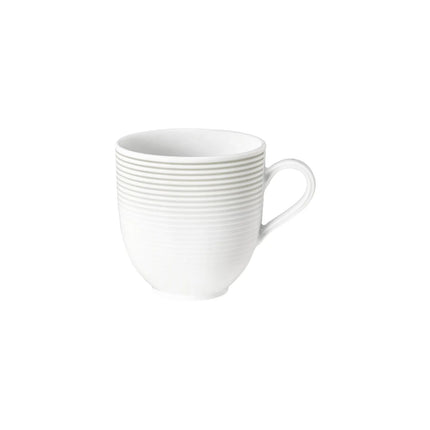 (6 pieces) SELTMANN WEIDEN | Porcelain Latte Coffee Cup 370 ml – Pearl Grey - Blues Series