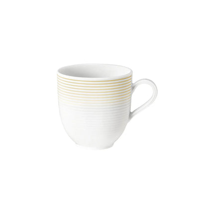 (6 pieces) SELTMANN WEIDEN | Porcelain Latte Coffee Cup 370 ml – Sand Beige - Blues Series