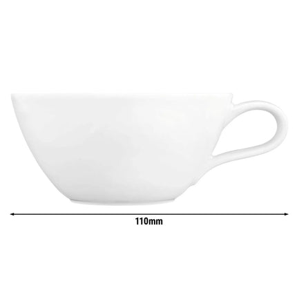 (6 pieces) SELTMANN WEIDEN | Tea cup – Porcelain - 280 ml - White - Coup Fine Dining