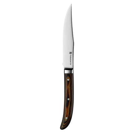 (6 pieces) WMF | Rodeo Steak Knife Set 240 mm – Serrated edge - Wood-look handle - Dishwasher safe