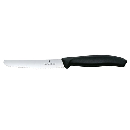 (6) VICTORINOX | Swiss Classic Tomato & Table Knives – 110 mm extra‑sharp serrated edge