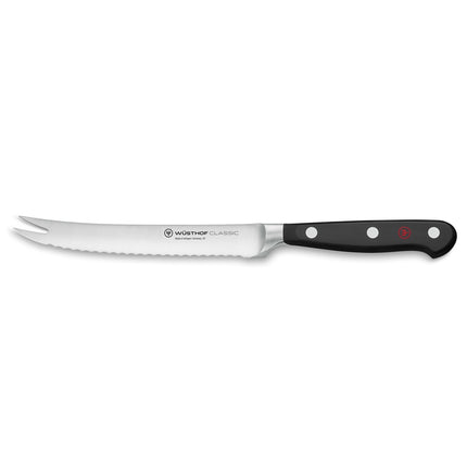 Dao Cắt Cà Chua Wusthof 12.7 cm - Lưỡi Răng Cưa, Cán Liền, Rèn (1040101914)