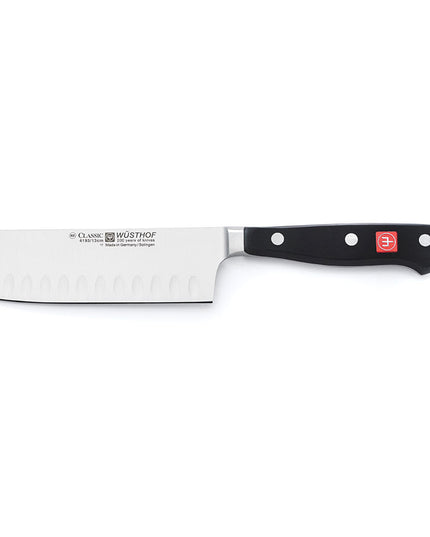 Dao Nakiri Wusthof 17.8 cm - Lưỡi Rãnh, Cán Liền, Rèn (4193-7)