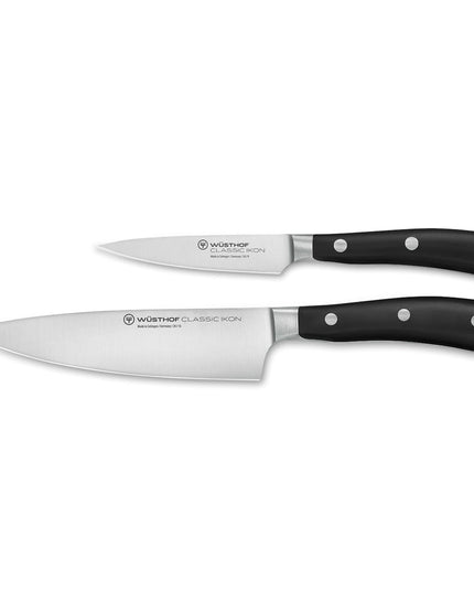 Bộ Dao 2 Món Wusthof Classic Ikon Dao Gọt 8.9 cm Dao Đầu Bếp 15.2 cm 1120360210