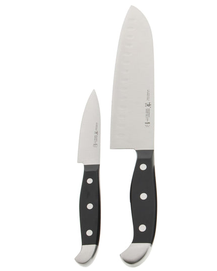 Bộ Dao Gọt & Dao Santoku Henckels 1013670 Thép Không Gỉ Cán Nhựa Đen