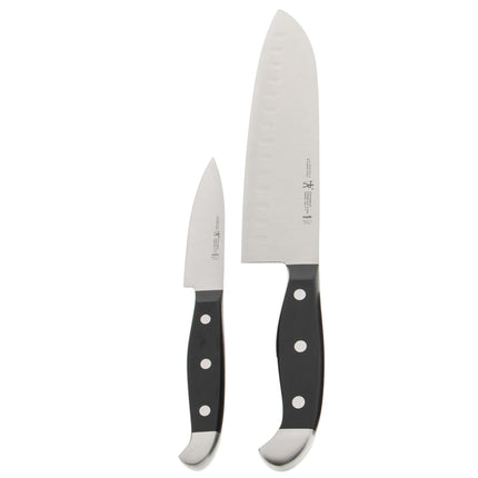 Bộ Dao Gọt & Dao Santoku Henckels 1013670 Thép Không Gỉ Cán Nhựa Đen