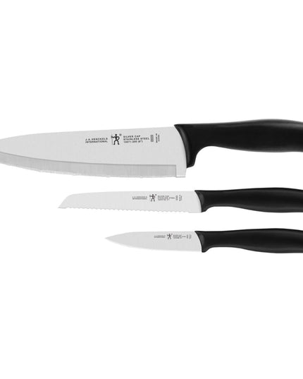 Bộ Dao Henckels 1013699 3 Món Thép Không Gỉ Cán Nhựa Đen