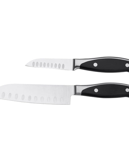 Bộ Dao Châu Á Henckels 1013841 2 Món Thép Không Gỉ Cán Nhựa Đen