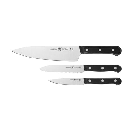 Bộ Dao Khởi Đầu 3 Món Henckels 1014165 Thép Không Gỉ Cán Nhựa Đen
