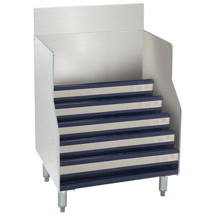 Tủ trưng bày rượu năm tầng bằng thép không gỉ Advance Tabco PRLR-30 Prestige Series 76 cm - Sâu 64 cm