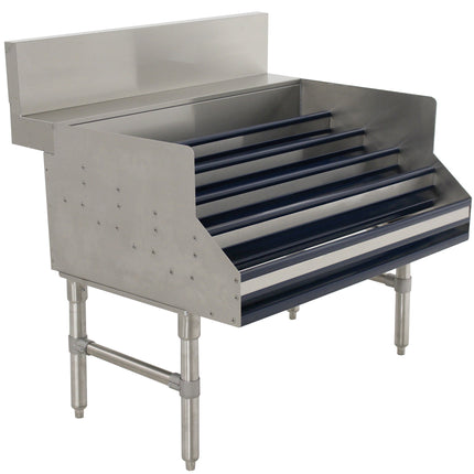 Giá trưng bày rượu 5 tầng inox Advance Tabco PLD-3018 Prestige 46 cm - sâu 76 cm
