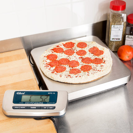 Cân pizza điện tử thép không gỉ Edlund EPZ-10H 4,5 kg có bàn đạp trừ bì