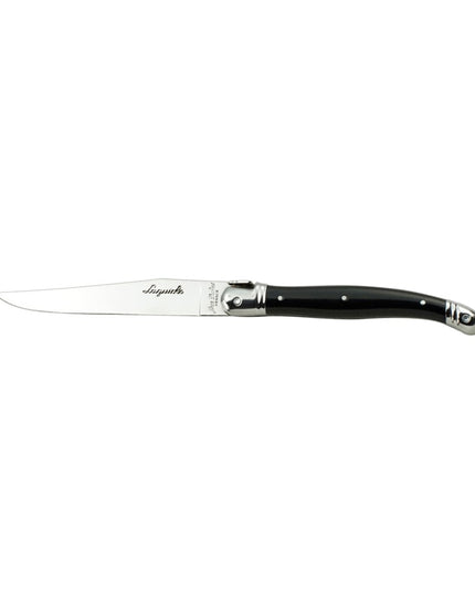Dao Steak Laguiole 5392S077 22.9 cm Cán Nhựa Cong Màu Đen Thép Không Gỉ
