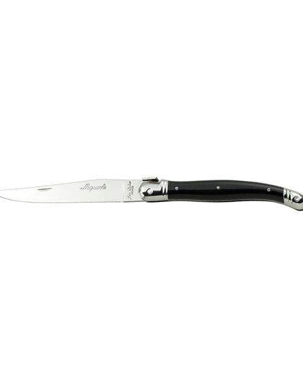 Dao Steak Laguiole 5392S079 22.9 cm Cán Nhựa Cong Màu Đen Thép Không Gỉ