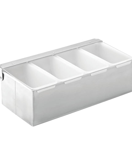 Khay Đựng Garnish Quầy Bar Steelite UF91102 4 Ngăn - Nắp Phẳng Bản Lề