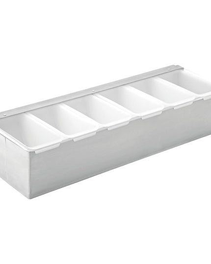 Khay Đựng Garnish Quầy Bar Steelite UF91104 6 Ngăn - Nắp Phẳng Bản Lề