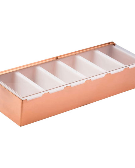 Khay Trang Trí Quầy Bar Steelite UF91162 6 Ngăn - Nắp Phẳng Bản Lề