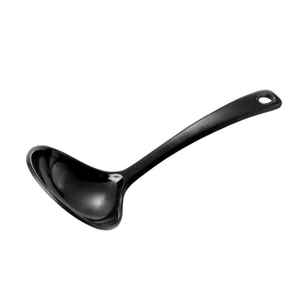 Thìa súp nhựa melamine màu đen Elite Global Solutions 114 Zen 17 cm - Gói 6 cái