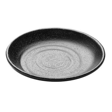 Đĩa tròn melamine đen Elite Global Solutions Zen JW7005 13 cm - Thùng 6 cái