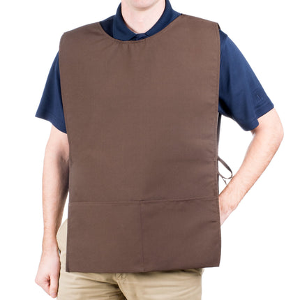 Tạp dề cobbler poly-cotton màu nâu Intedge 73,7 x 44,5 cm