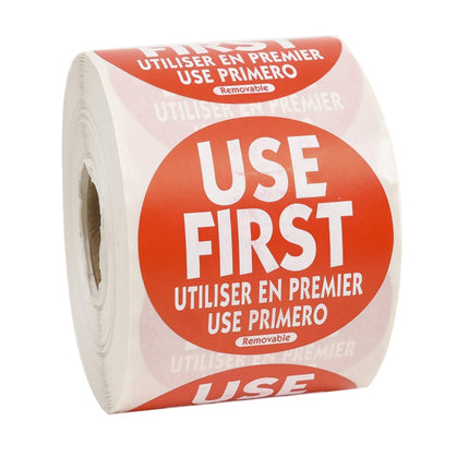 Nhãn Bảo Quản Thực Phẩm Tròn National Checking Company RUF2R 5.1 cm Đỏ