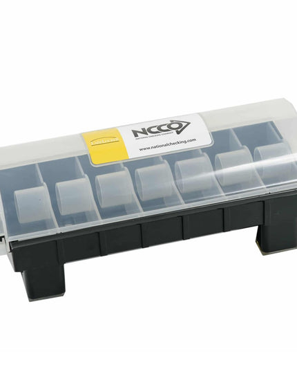 Hộp Đựng Nhãn National Checking Company LL7R-1 Cho Cuộn 2.5 cm Nhựa Đen