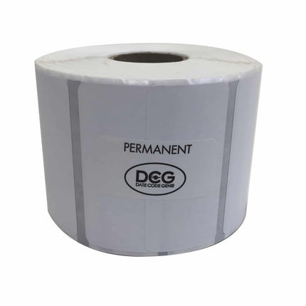 Nhãn Dán Thực Phẩm Chữ Nhật Vĩnh Viễn National Checking Company Datecode Genie® DCG-P21-4 2.5 cm x 5.1 cm Trắng