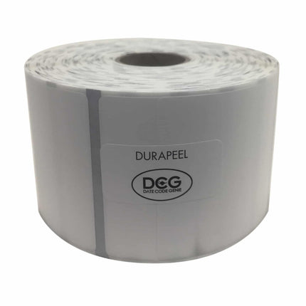 Nhãn Bảo Quản Thực Phẩm Vuông Datecode Genie® DuraPeel™ National Checking Company DCG-DP22-4 5.1 x 5.1 cm Trắng