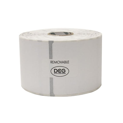 Nhãn Bảo Quản Thực Phẩm Vuông Datecode Genie® National Checking Company DCG-R22-4 5.1 x 5.1 cm Trắng