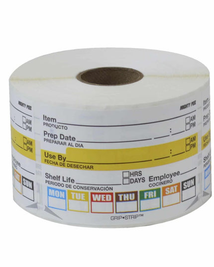Nhãn Đựng Thực Phẩm Viết Tay Vĩnh Viễn National Checking Company DuraPeel™ 5.1 x 7.6 cm Màu Trắng (PIPUS01)