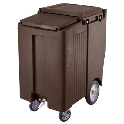 Thùng đá di động nắp trượt Cambro ICS200TB131 SlidingLid màu nâu sẫm - dung tích 91 kg mẫu cao