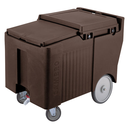 Thùng đá di động Cambro ICS175LB131 SlidingLid màu nâu đậm - Sức chứa 79 kg