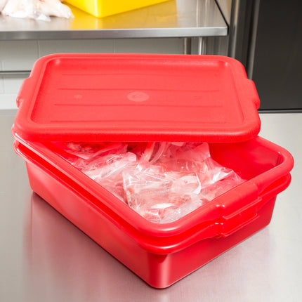 Bộ hộp đựng thực phẩm kèm khay thoát nước và nắp màu đỏ Vollrath Traex® Color-Mate™ 1501-C02 50,8 x 38,1 x 15,2 cm - Bộ