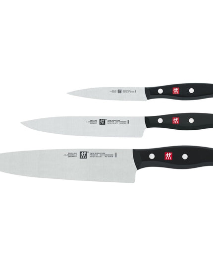 Bộ Dao 3 Món Khởi Động Zwilling 1011719 Thép Không Gỉ Carbon Cao Tay Cầm Nhựa Đen