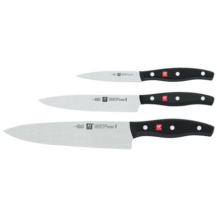 Bộ Dao 3 Món Khởi Động Zwilling 1011719 Thép Không Gỉ Carbon Cao Tay Cầm Nhựa Đen