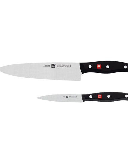 Bộ Dao Zwilling 1011720 Dao Gọt & Dao Đầu Bếp Thép Không Gỉ Carbon Cao Cán Nhựa Đen