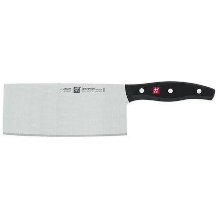 Dao Đầu Bếp Kiểu Trung Quốc Zwilling 1001408 17.8 cm Cán Nhựa Đen Thép Không Gỉ Carbon Cao